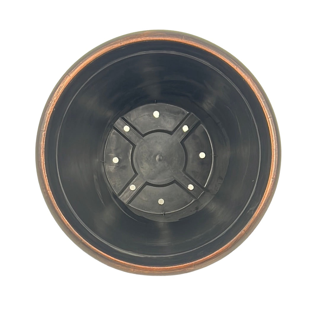 Helix Decorative Planter 13" Warm Copper