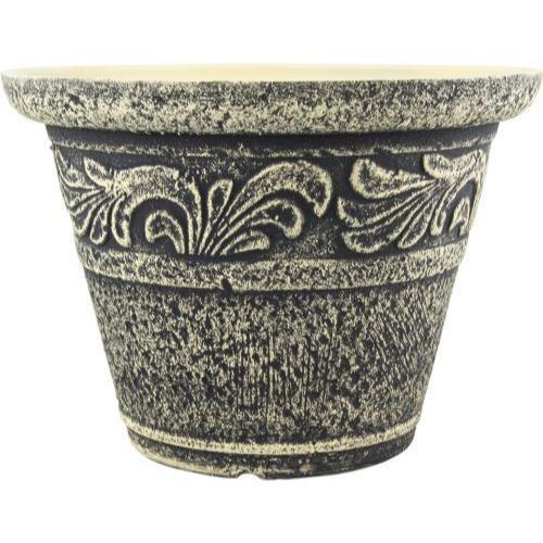 30cm plastic plant pots Stone Look Plastic Planter 30cm