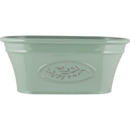 Olive Decorative Trough Planter 38cm Green - Pretty Pots