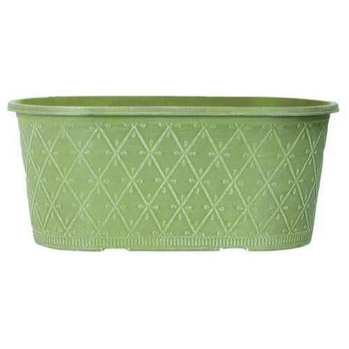 Prisma Decorative Planter Oval 16" Moss Green - Pretty Pots