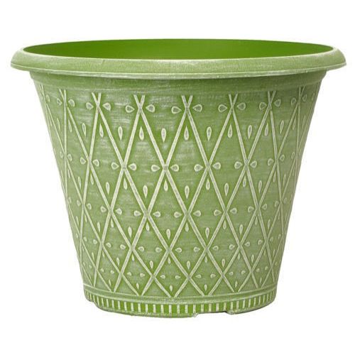 Prisma Decorative Plant Pot Round 12" Moss Green - Pretty Pots