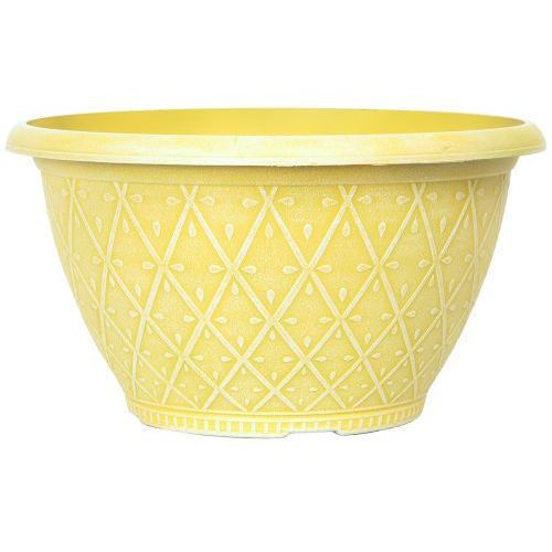 Prisma Decorative Bowl 10" Sunglow Yellow - Pretty Pots