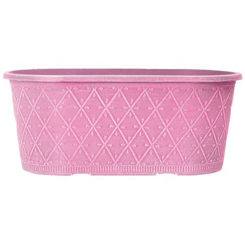 Prisma Decorative Planter Oval 12" Raspberry Pink - Pretty Pots