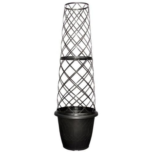 Cage Planter Jumbo 38cm Brushed Champagne - Pretty Pots