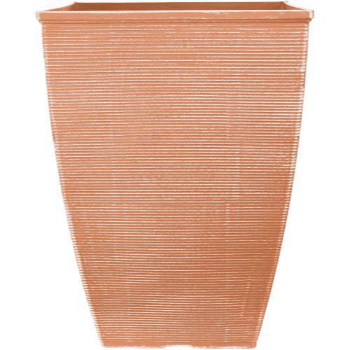 Helix Decorative Tall Square Planter 14" Powdered Clay - Pretty Pots