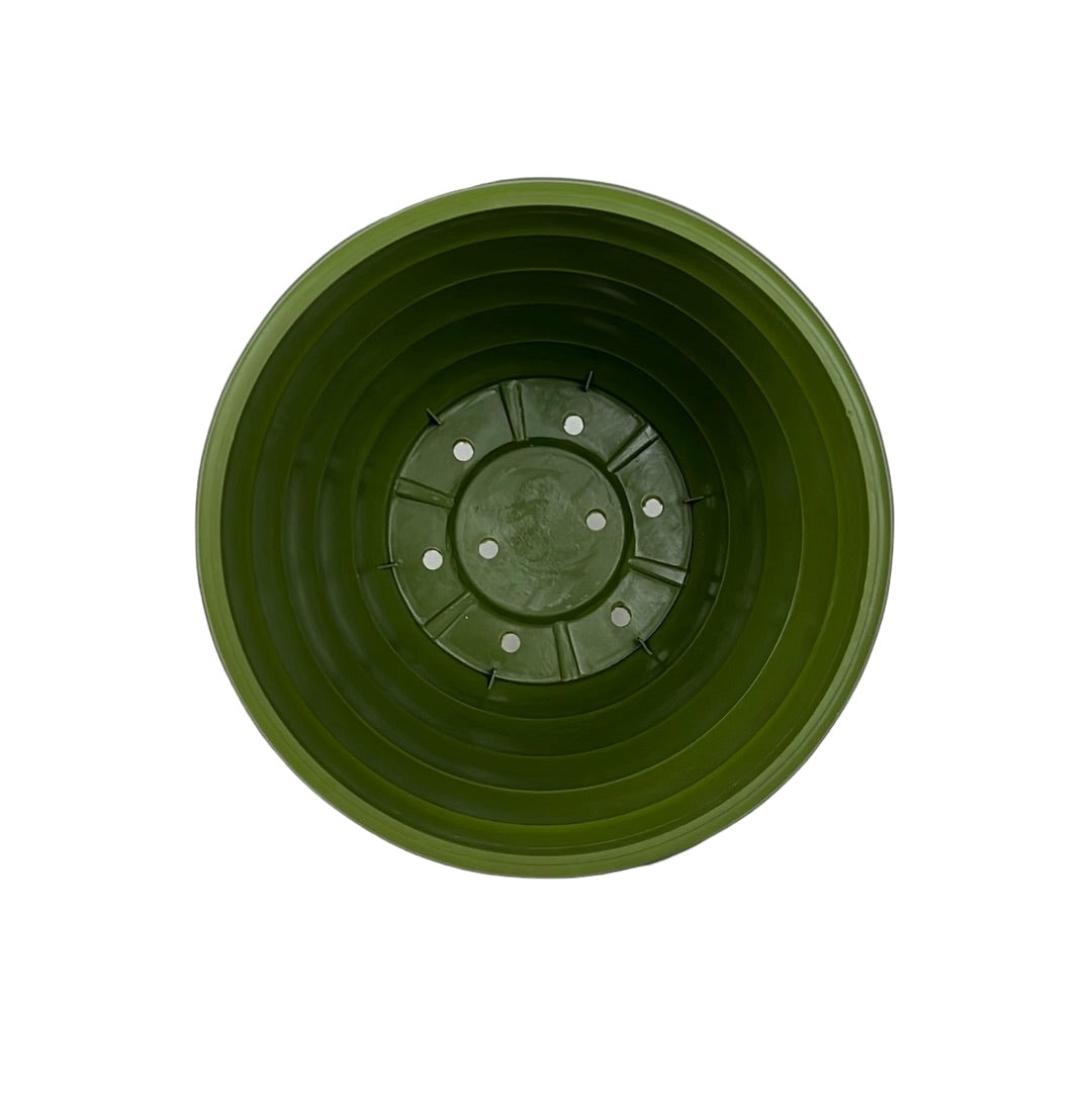 Bumble Planter Round 30cm Glossy Green Tea