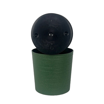 Malwa ECO Chisel Decorative Planter Round 19cm Forest Green