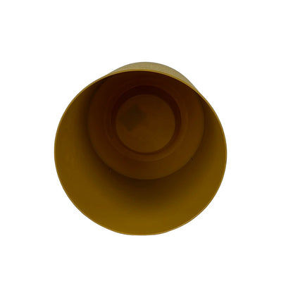 Gama Planter Round Textile 19cm Mustard