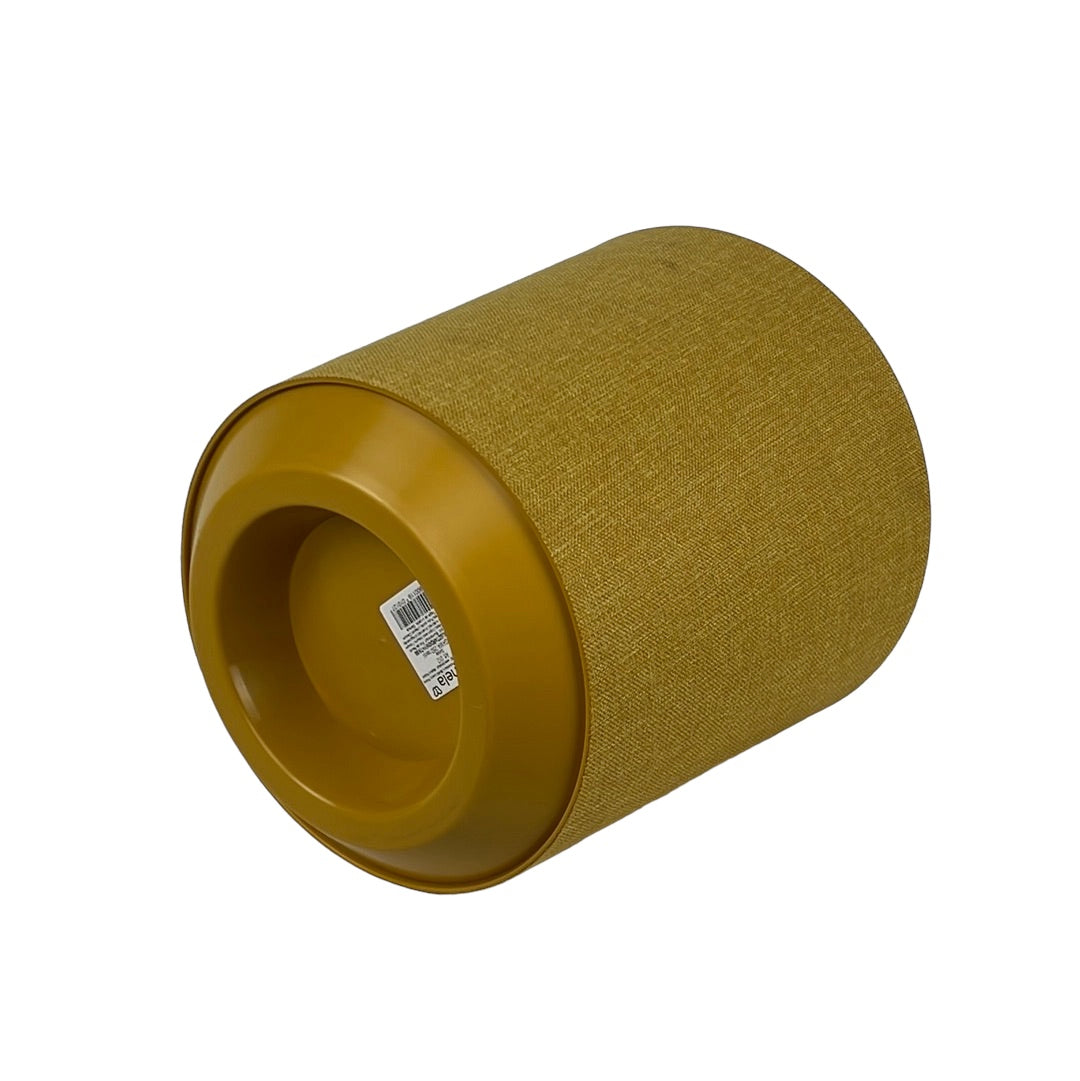 Gama Planter Round Textile 19cm Mustard