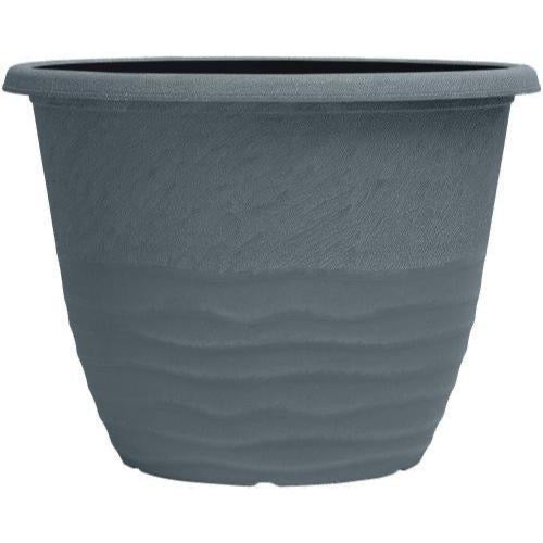 Mariella Planter 12" Washed Lead Blue