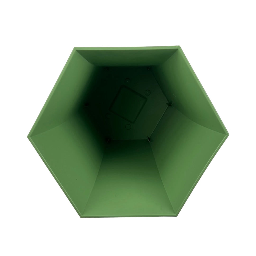 Verona Planter Hexagonal 27cm Sage Green