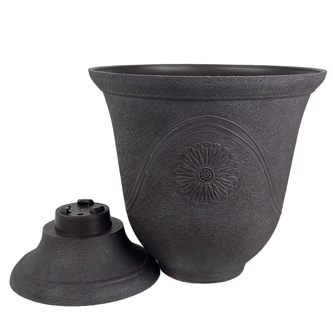 Premium Planter Anaheim Urn 14" Antique Slate