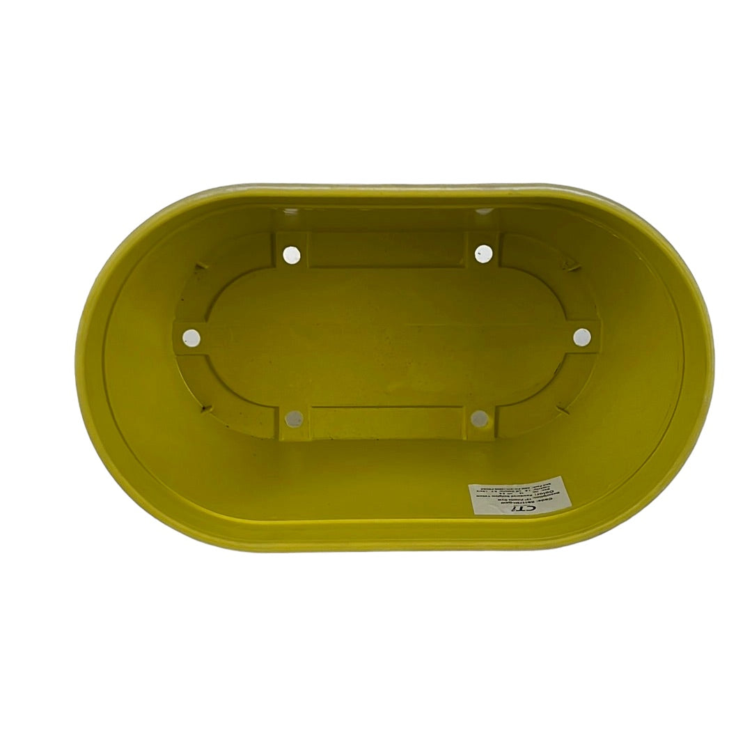 Prisma Decorative Planter Oval 12" Sunglow Yellow