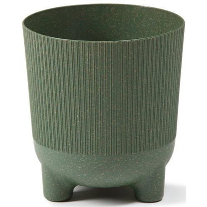 Aria ECO Wood Jumper Planter with Feet 14cm Forest Green - Pretty Pots