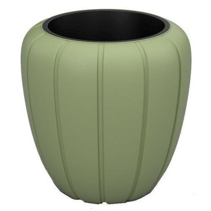 Gaja Planter Low 40cm Green - Pretty Pots