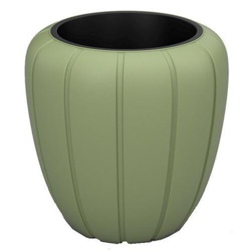 Gaja Planter Low 40cm Green - Pretty Pots