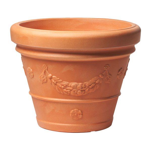 Decorative Rotational Moulded Plastic Terracotta Planter Idra Grape 43lt - Pretty Pots