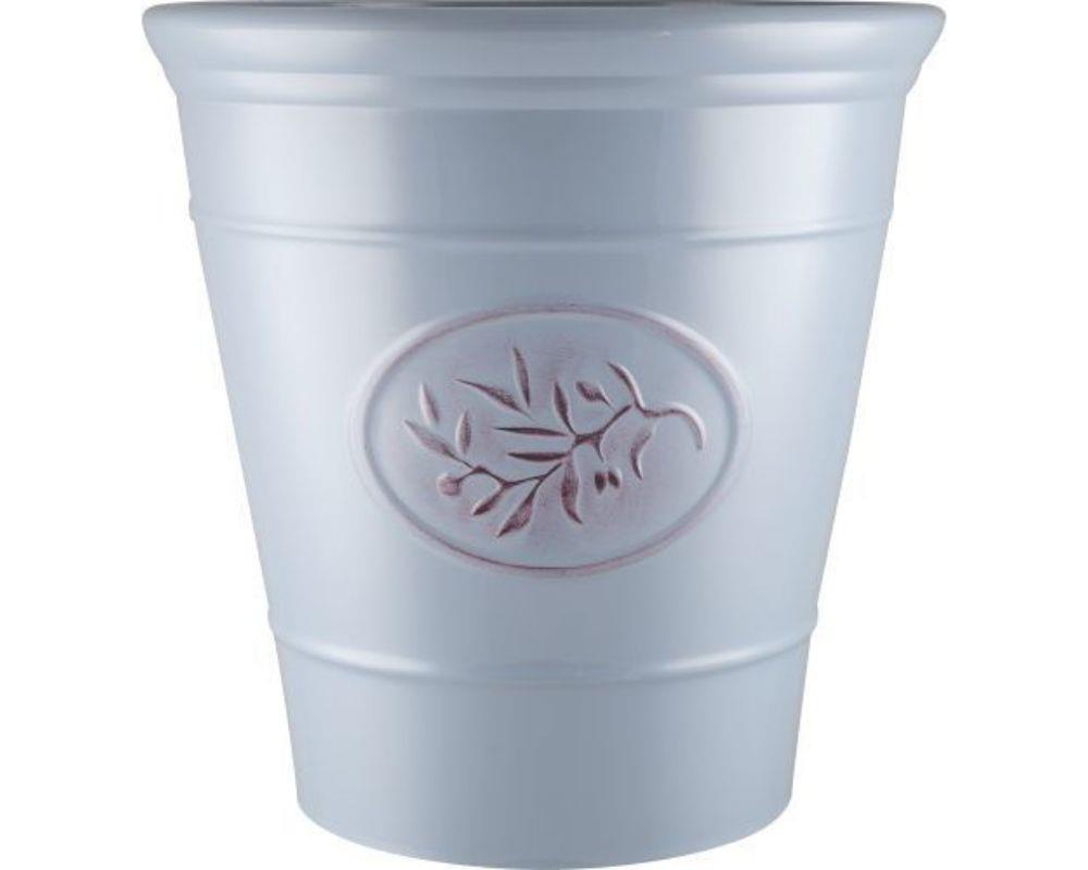 Olive Decorative Plant Pot 40cm Light Blue - Pretty Pots