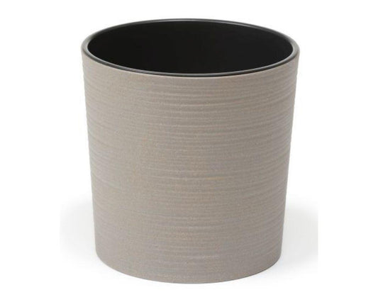 Malwa ECO Chisel Decorative Planter Round 19cm Grey - Pretty Pots