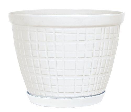 Adelyn Planter Flow Material 6" Cotton White - Pretty Pots