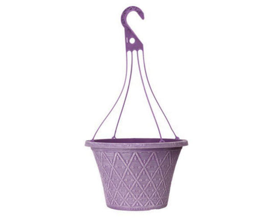 Prisma Decorative Hanging Basket 12" Raisin - Pretty Pots