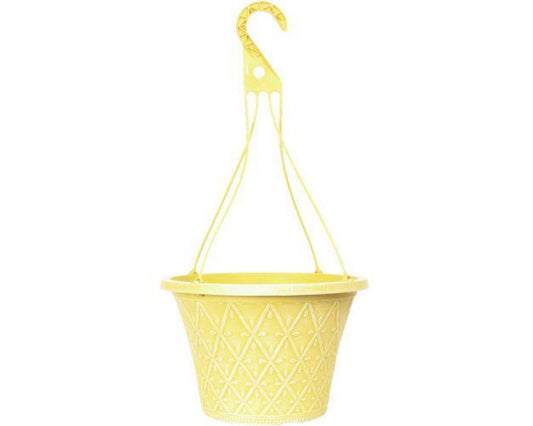 Prisma Decorative Hanging Basket 12" Sunglow Yellow - Pretty Pots