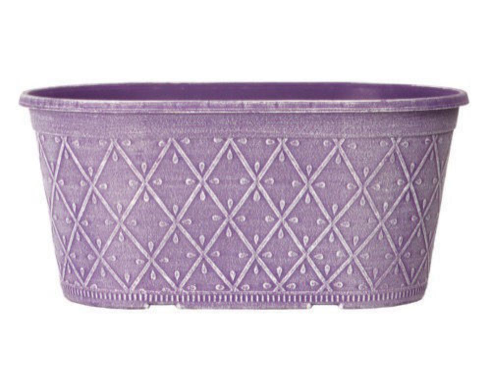 Prisma Decorative Planter Oval 16" Raisin - Pretty Pots