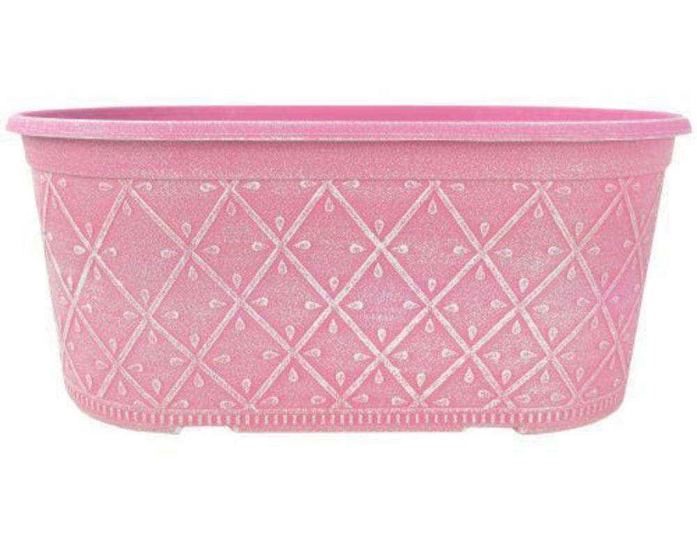 Prisma Decorative Planter Oval 16" Raspberry Pink - Pretty Pots