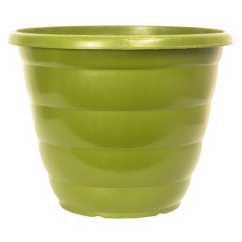 Bumble Planter Round 30cm Glossy Green Tea - Pretty Pots