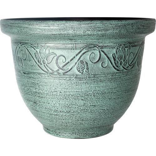 Celtic Planter 23cm Green | Pretty Pots