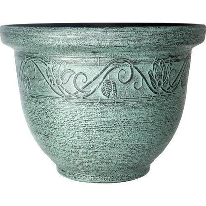 Celtic Planter 23cm Green - Pretty Pots