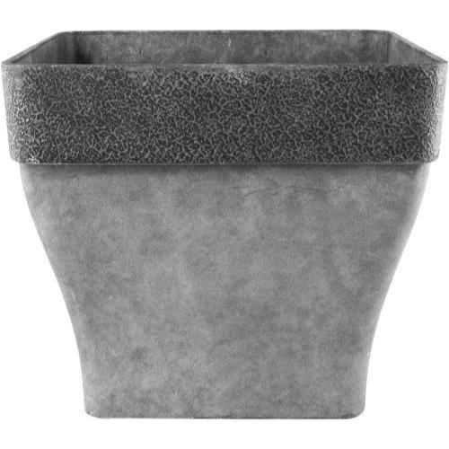 Diablo Planter Square 36cm Grey - Pretty Pots