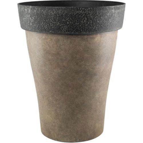 Diablo Planter Tall Round 43.5cm Brown - Pretty Pots