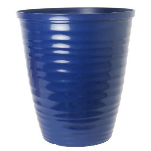 Dune Planter Polished with Rim 28cm Iris Blue - Pretty Pots