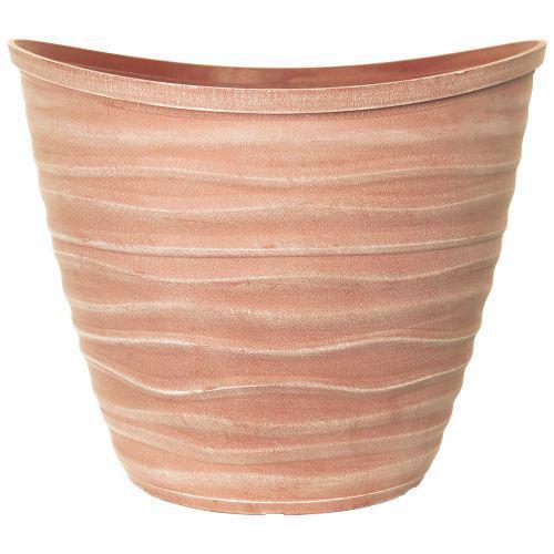 Dune Planter with Rim 48cm Powdered Brick - Pretty Pots