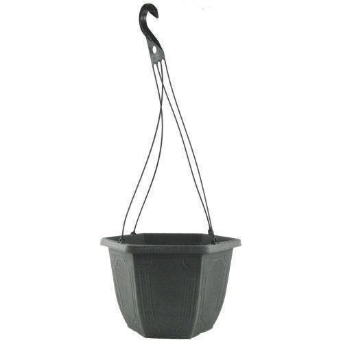 Estate Hanging Basket Hex 30cm Chalk - Pretty Pots