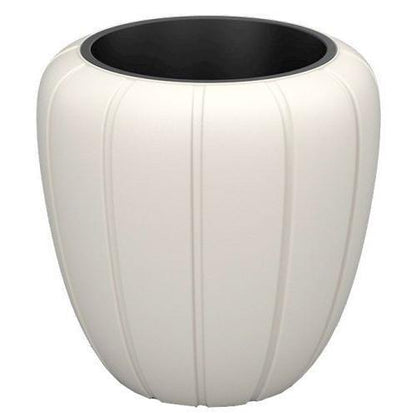 Gaja Planter Low 40cm Cream - Pretty Pots