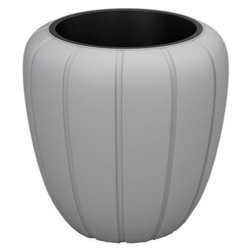 Gaja Planter Low 40cm Grey - Pretty Pots