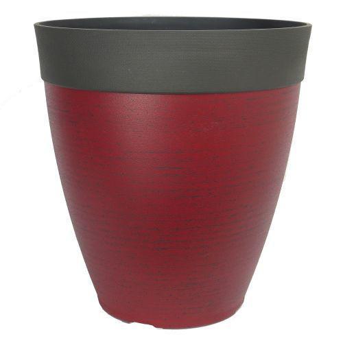 Gala Planter 35cm Tall Burgundy Stone - Pretty Pots