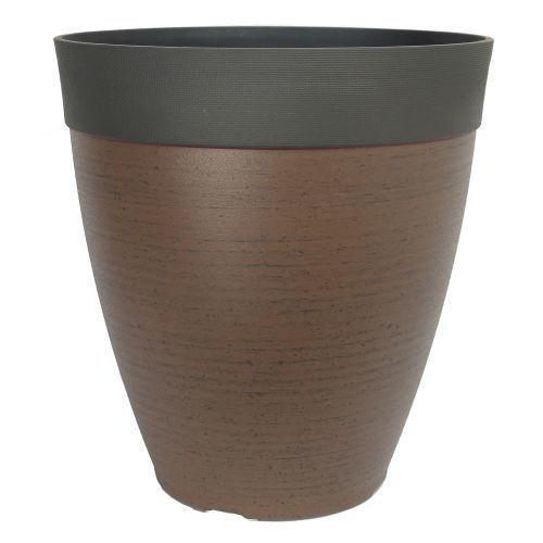 Gala Planter 35cm Tall Walnut Stone - Pretty Pots