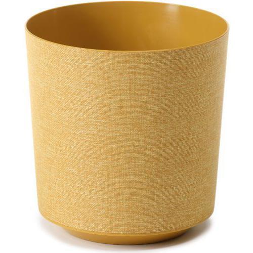 Gama Planter Round Textile 19cm Mustard - Pretty Pots