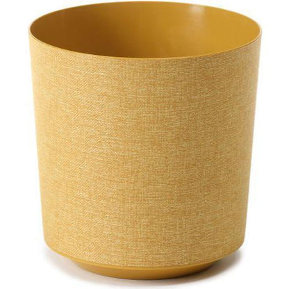 Gama Planter Round Textile 30cm Mustard - Pretty Pots