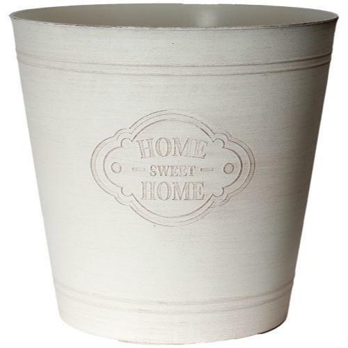 Home Sweet Home Planter Round 26cm Hazel White - Pretty Pots