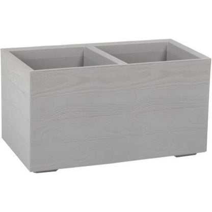 Karo ECO Wood Planter Oblong 80cm Grey - Pretty Pots