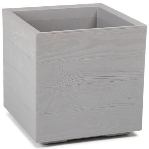 Karo ECO Wood Planter Square 40cm Grey - Pretty Pots