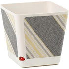 Kora Planter Square Textile with Water Indicator 24cm Cream