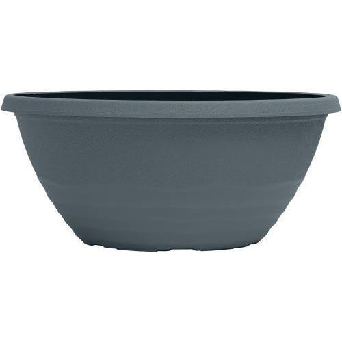 Mariella Bowl 12" Washed Lead Blue - Pretty Pots