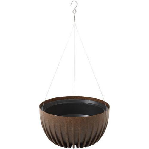 Mira ECO Coffee Hanging Bowl 30cm Espresso Brown - Pretty Pots