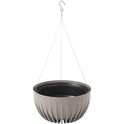 Mira ECO Wood Hanging Bowl 30cm Grey - Pretty Pots