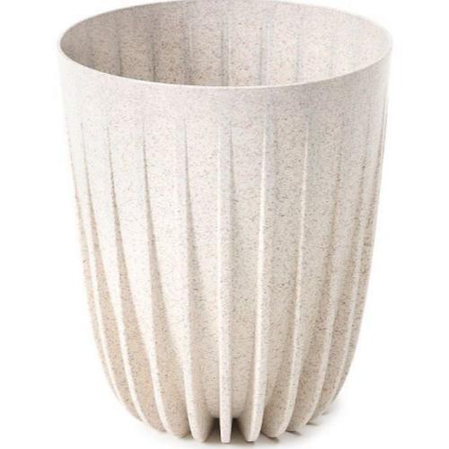 Mira ECO Wood Planter 14.5cm White (Speckled) - Pretty Pots